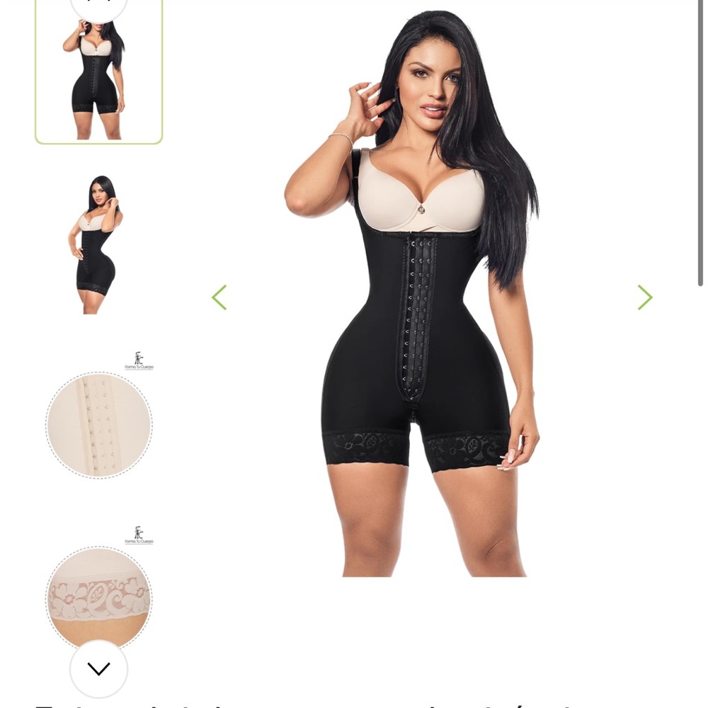 Forma Tu Cuerpo Elegant Black Shapewear Bodysuit